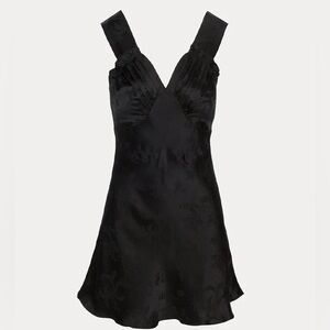 Réalisation Par Roxy Black Dragon XS Silk Floral Dress
